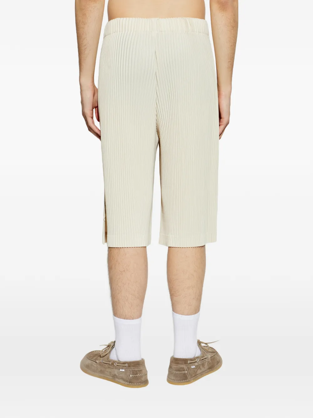 Homme Plissé Issey Miyake Wear or Wrap shorts met plooien Beige