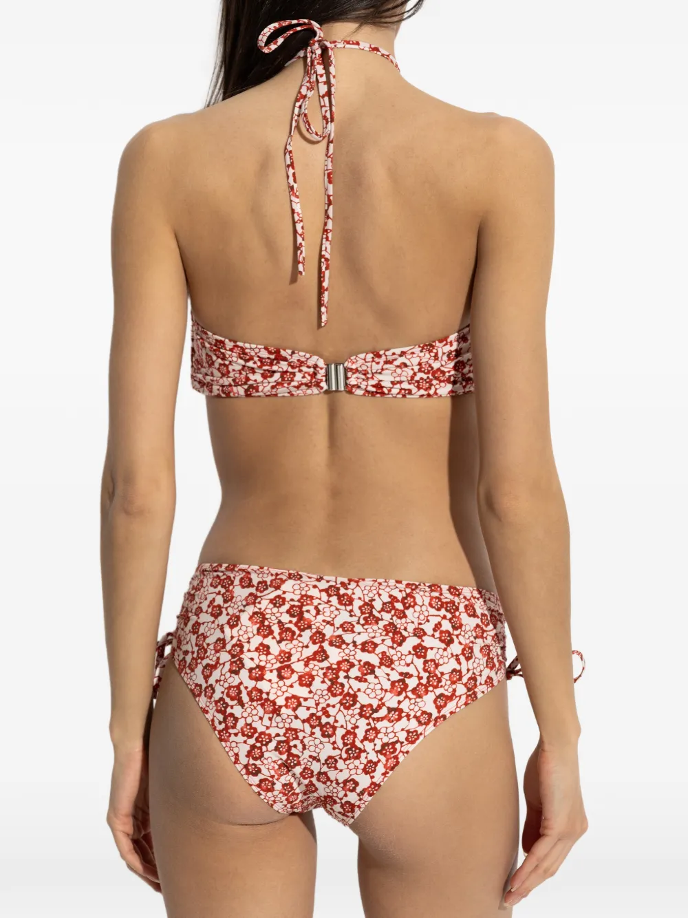 ISABEL MARANT Salma bikinitop met bloemenprint en ruches Wit