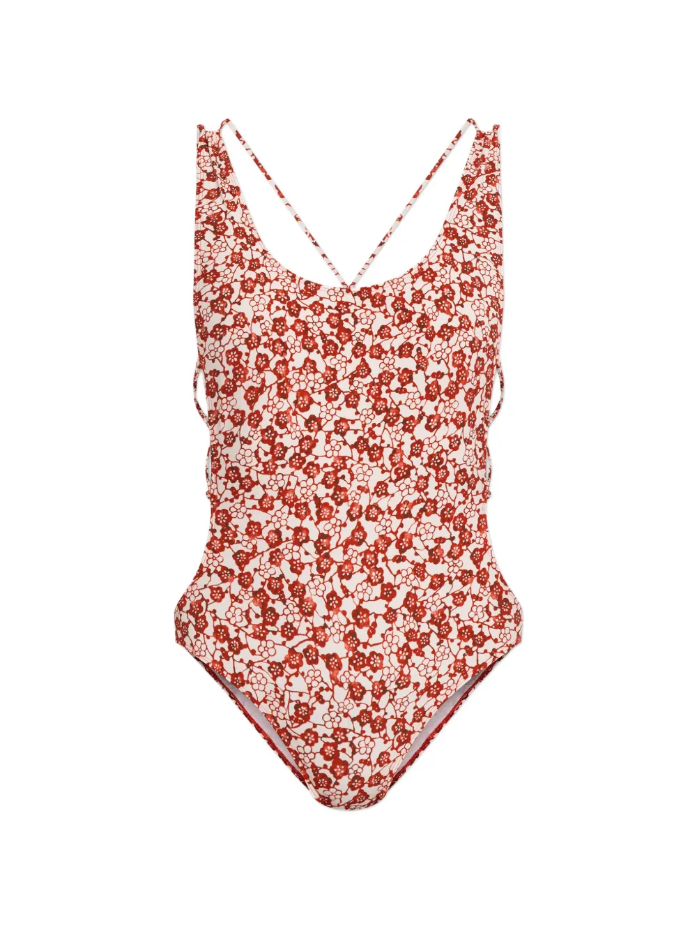 ISABEL MARANT Tenisia floral swimsuit - Bianco