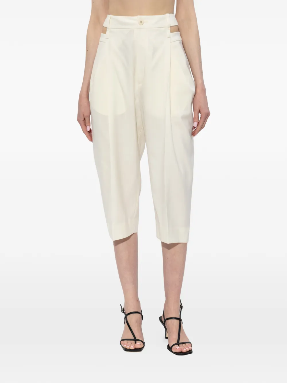 Issey Miyake Broek met uitgesneden details Wit
