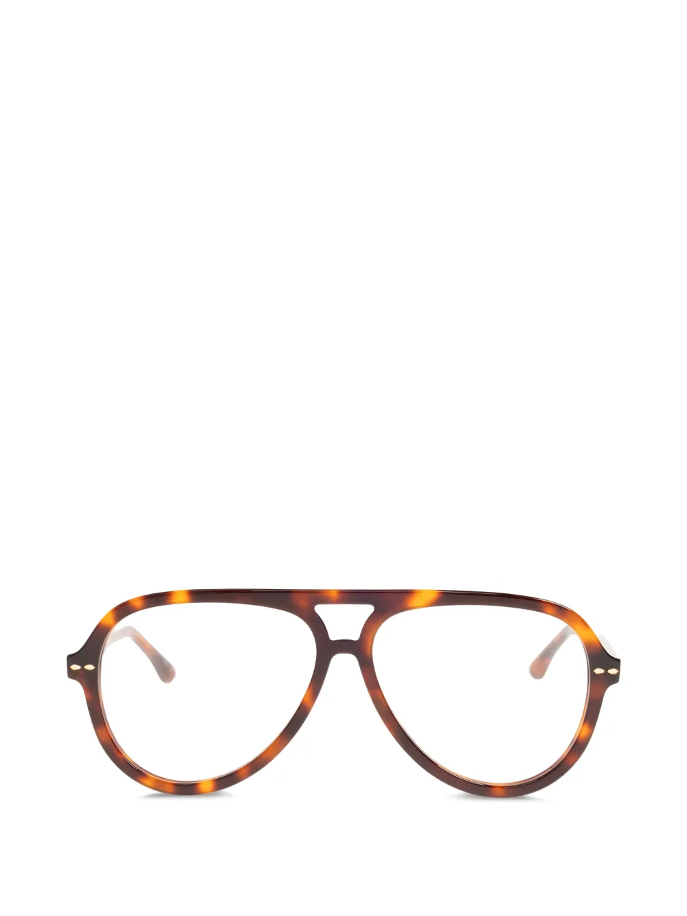 Isabel Marant Eyewear navigator-frame glasses - Marrone