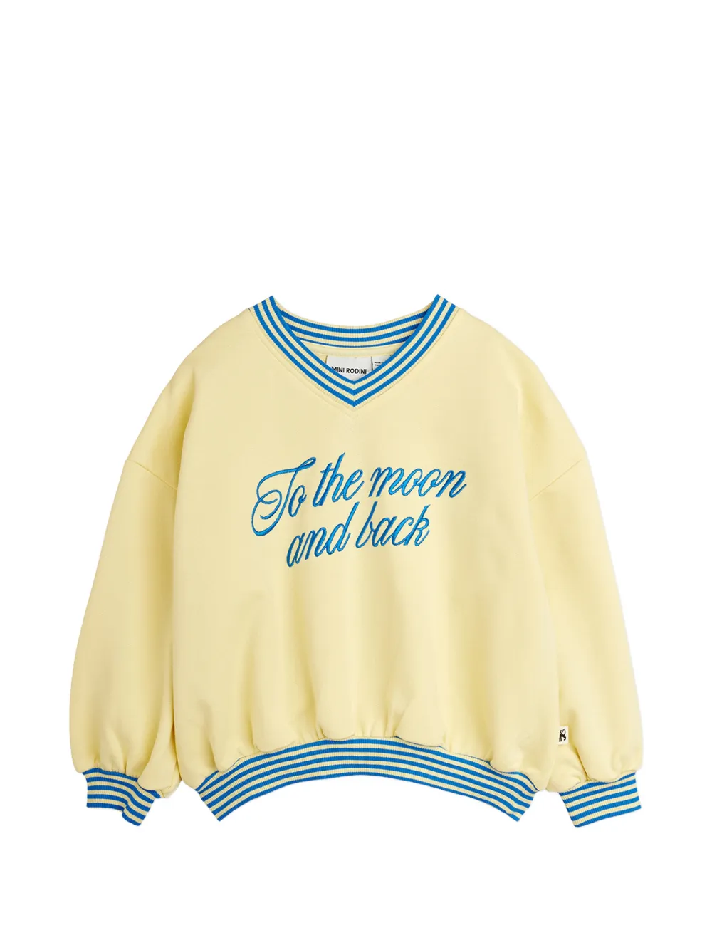 Mini Rodini V-neck embroidered sweatshirt - Giallo
