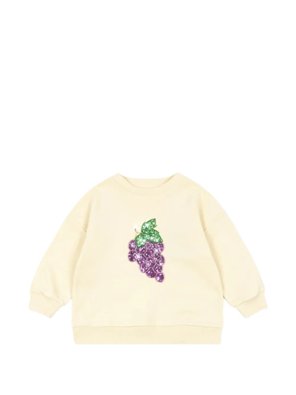 Konges Sløjd Lou grape-embellishment sweatshirt - Toni neutri