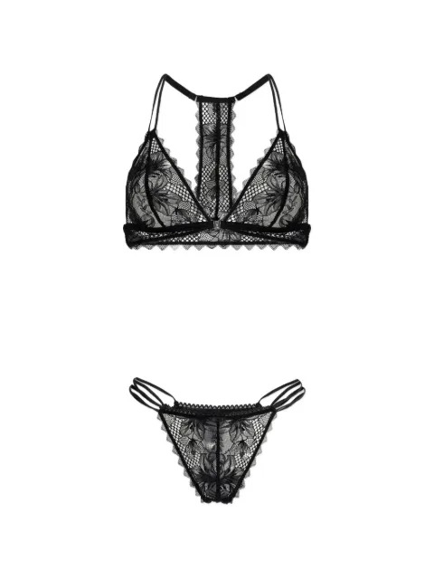 Emporio Armani Eternal lace triangle lingerie set