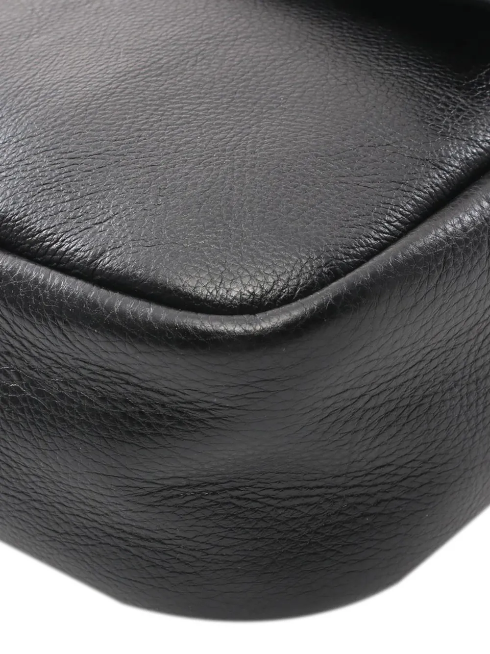 Fendi Pre-owned Sac Porté épaule Baguette En Cuir à Bride En Chaîne (2000-2010) - Noir 