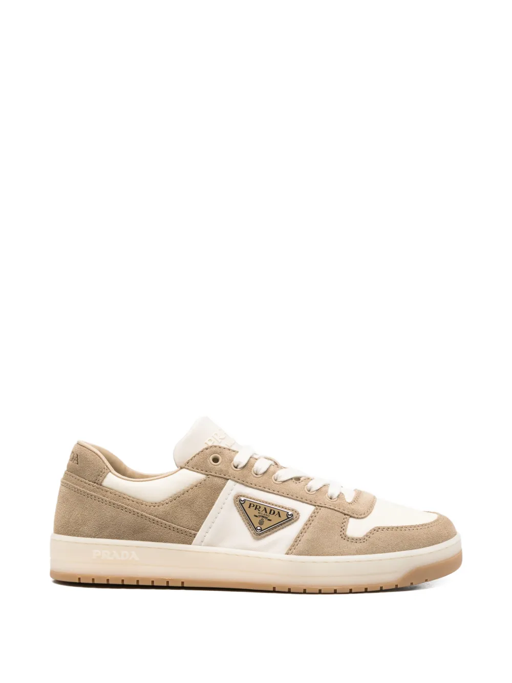 Prada suede-panelled sneakers - Toni neutri