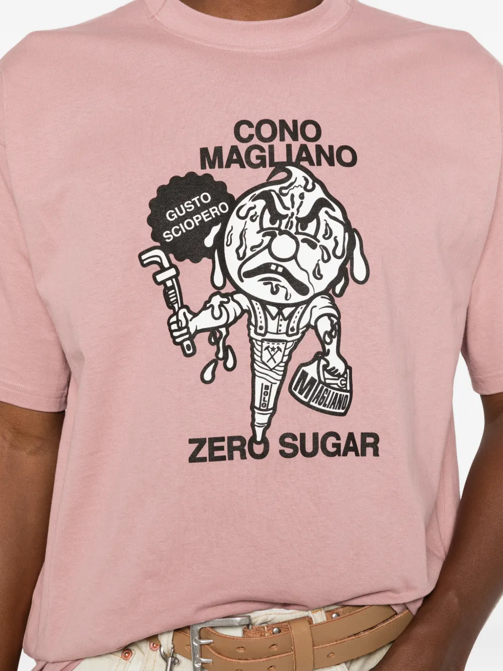 Magliano T-shirt met grafische print Roze