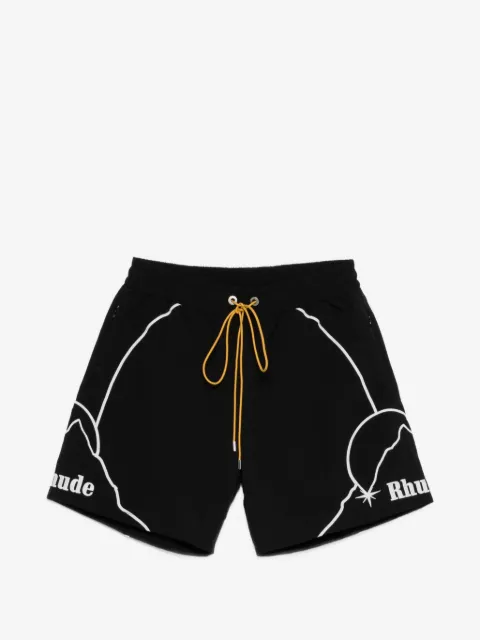 RHUDE logo drawstring shorts