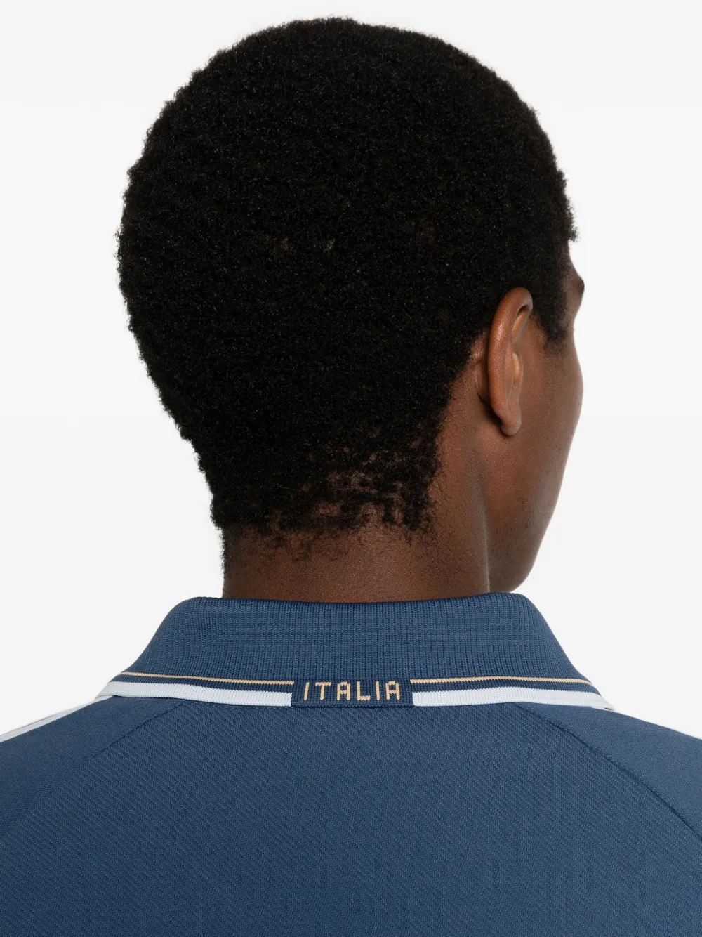 adidas x Italia sweater met ritssluiting en streepdetail Blauw