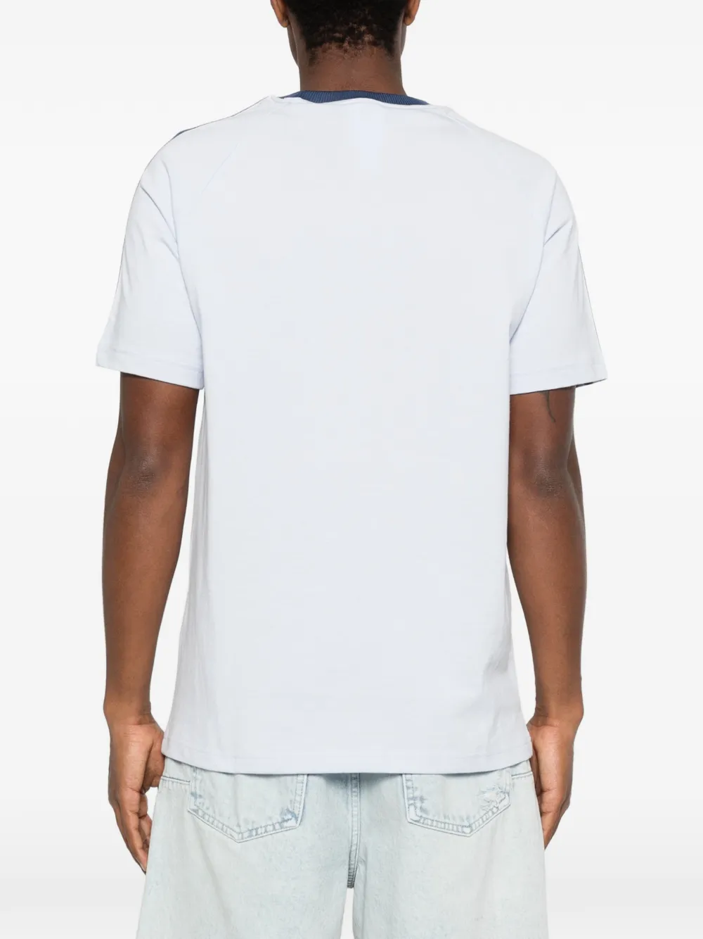 adidas x Italia T-shirt met streep-detail Blauw