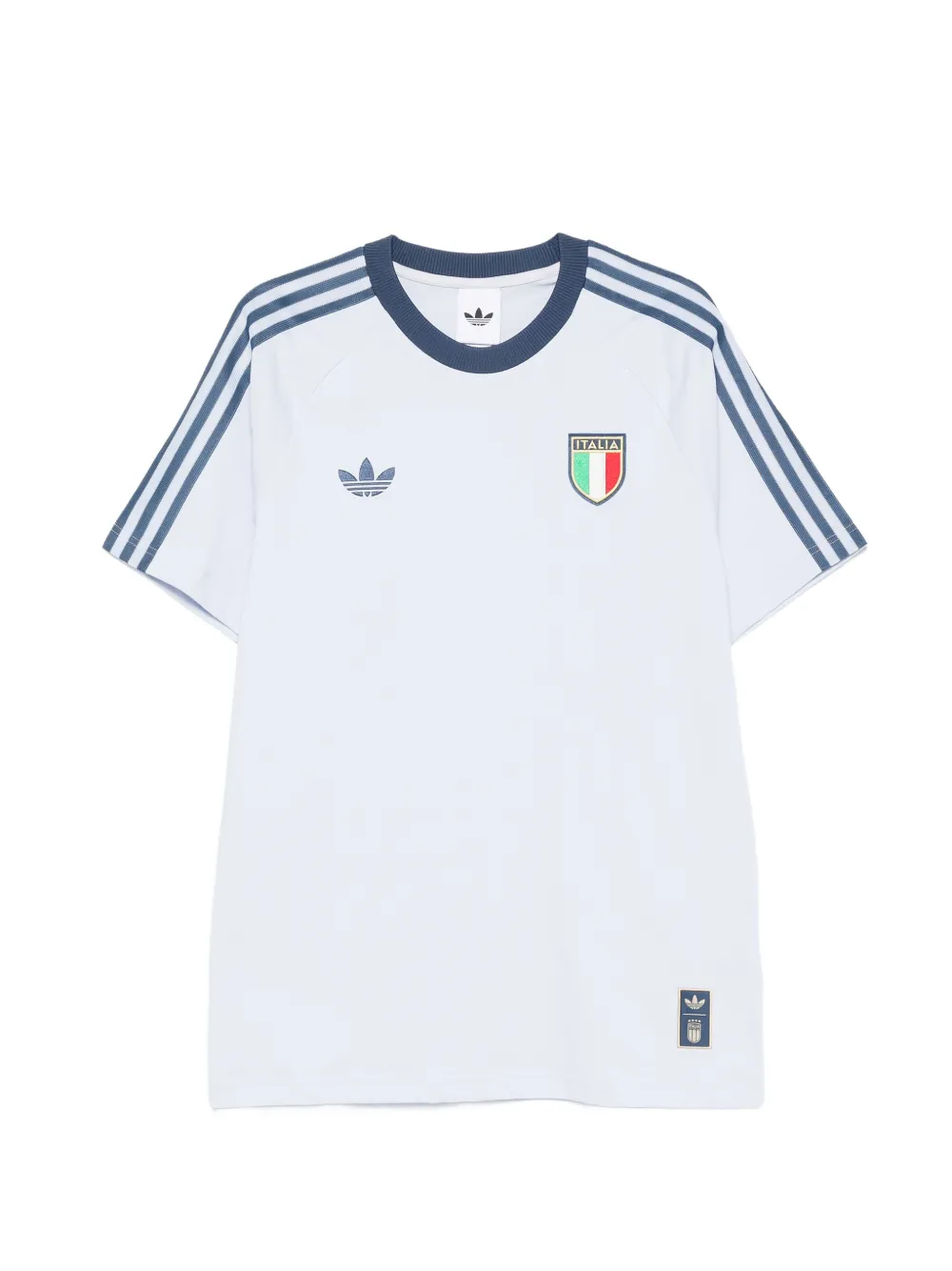 adidas x Italia stripe-detail T-shirt - Blu