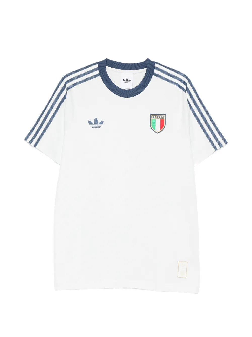 adidas x Italia three-stripe crew-neck T-shirt - Bianco