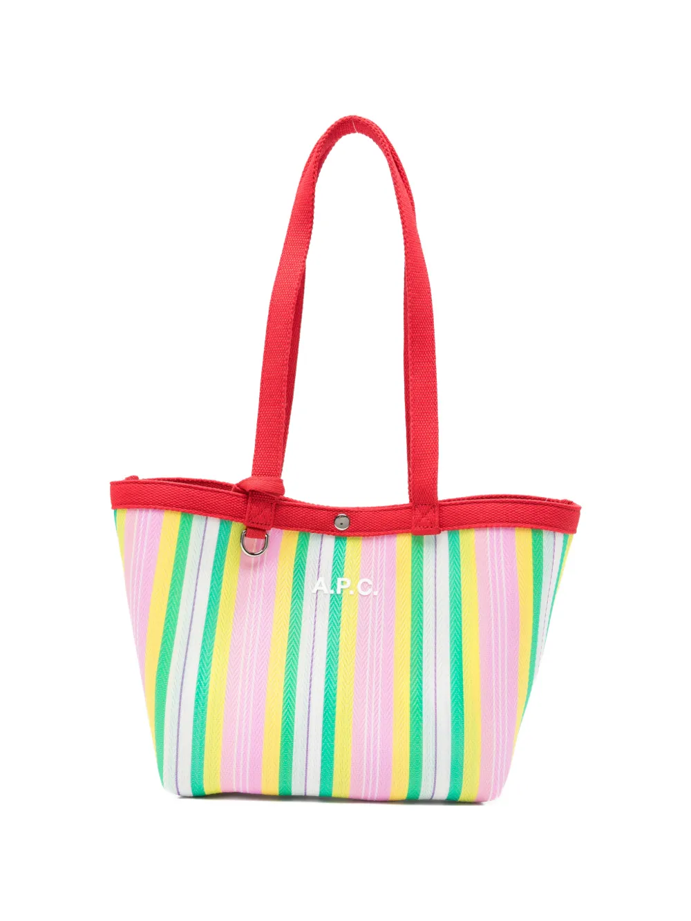 A.P.C. striped shoulder bag - Rosa