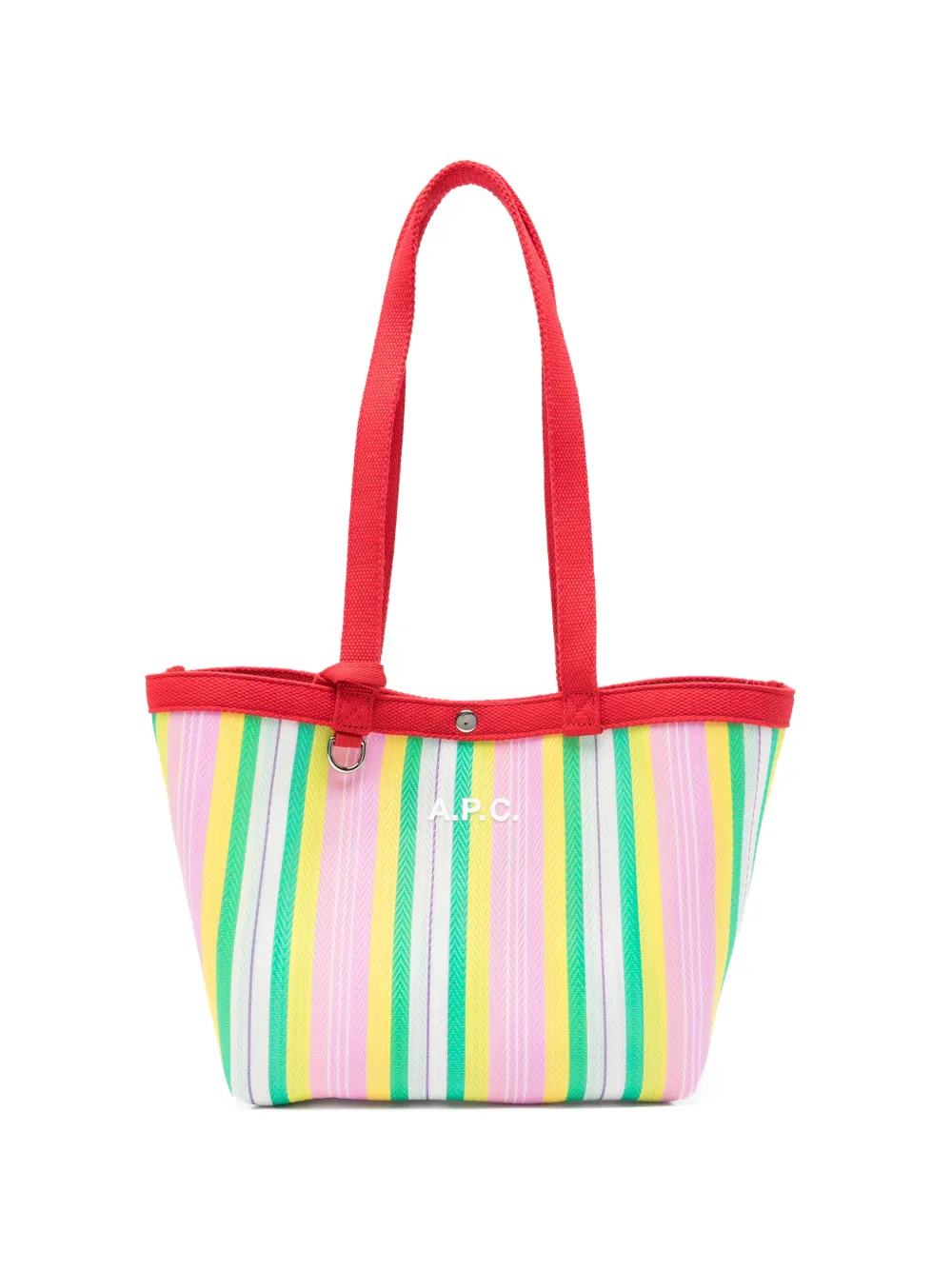 A.P.C. striped shoulder bag - Rosa