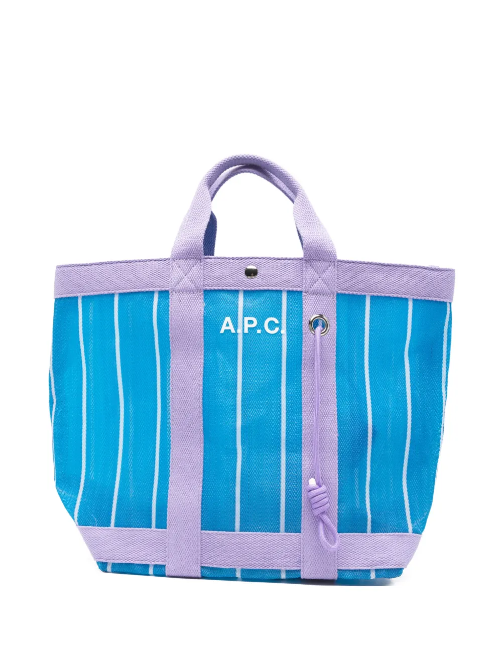 A.P.C. striped tote bag - Blu