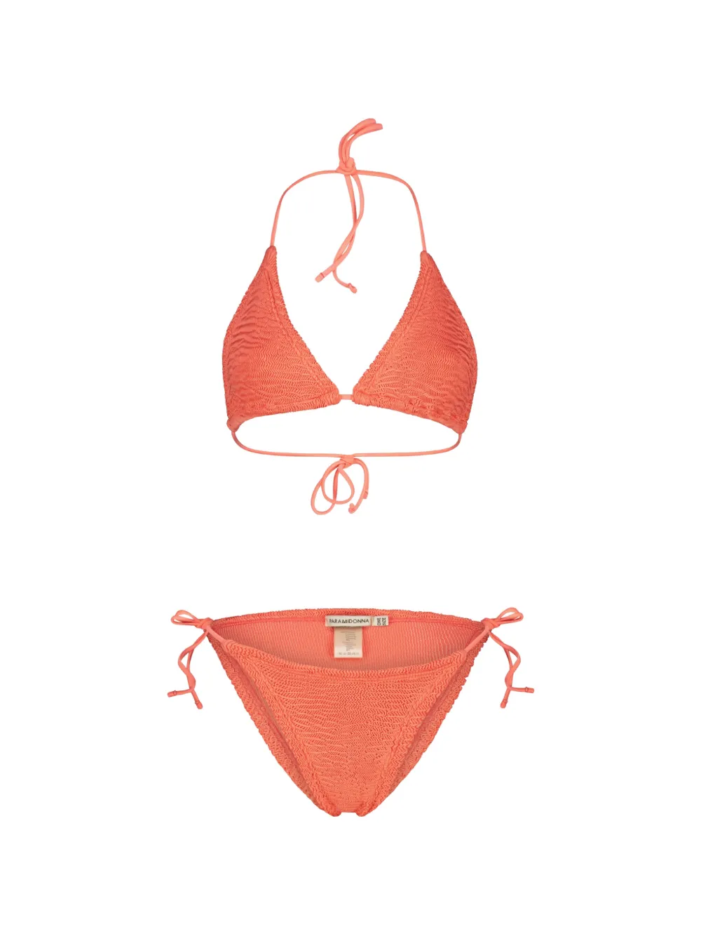 PARAMIDONNA Ema textured bikini - Arancione