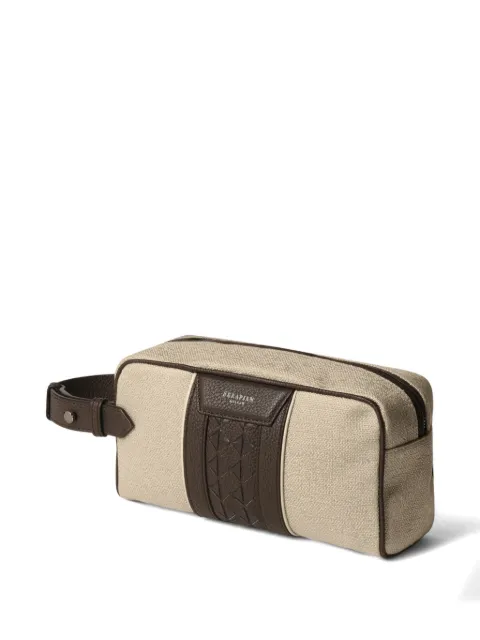 Serapian logo-detail wash bag