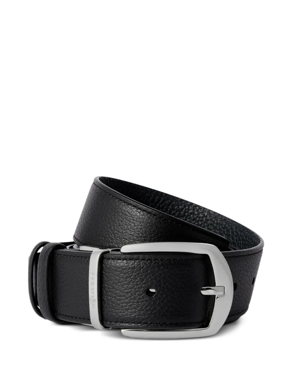 Serapian leather belt - Nero