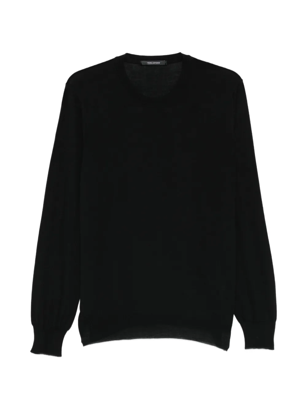 Tagliatore crew-neck long-sleeve sweater - Nero