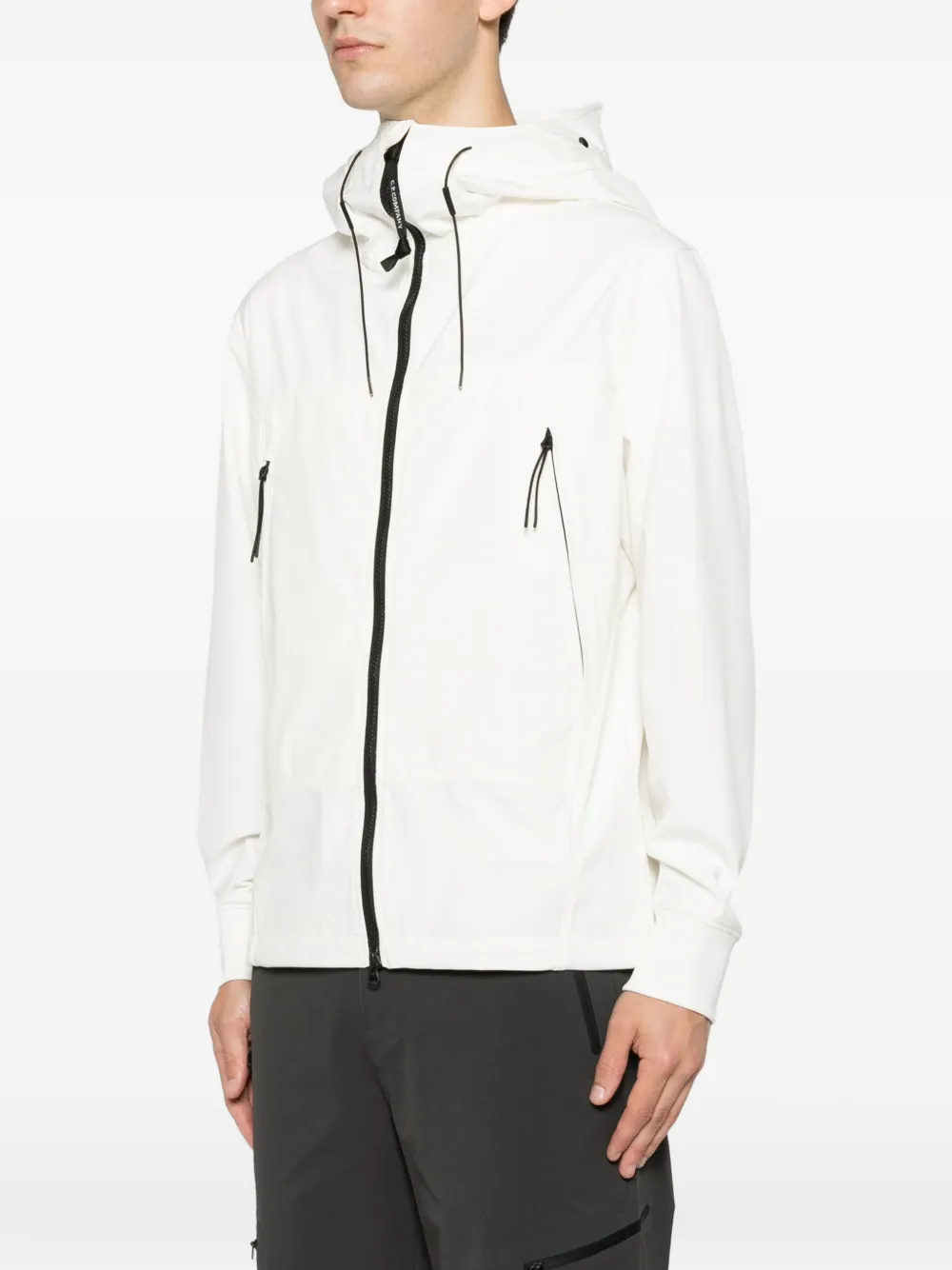 C.P. Company Jack met capuchon Wit