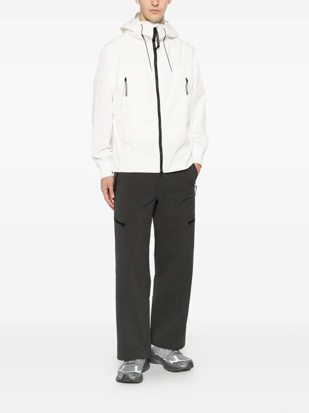 C.P. Company Jack met capuchon Wit