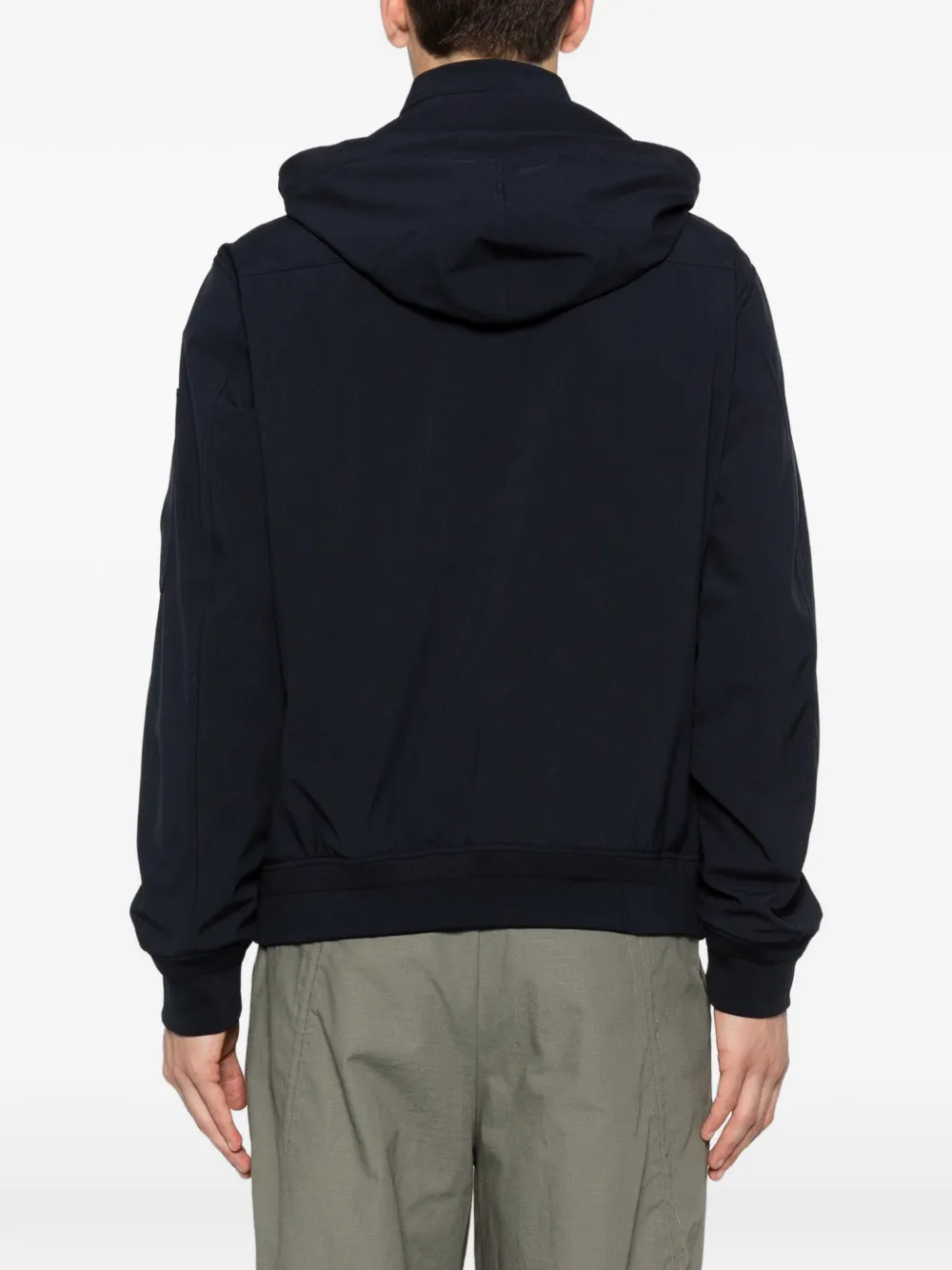 C.P. Company Jack met capuchon en logodetail Blauw