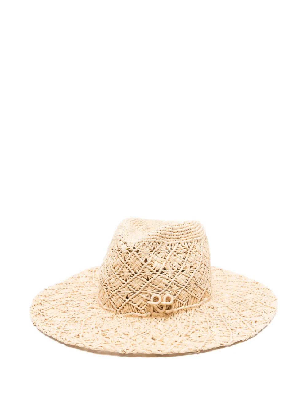 Ruslan Baginskiy woven logo-detail fedora hat - Toni neutri