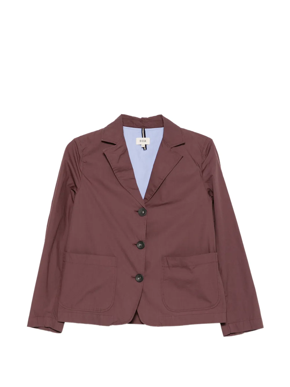 Diega button-up patch-pocket blazer - Viola
