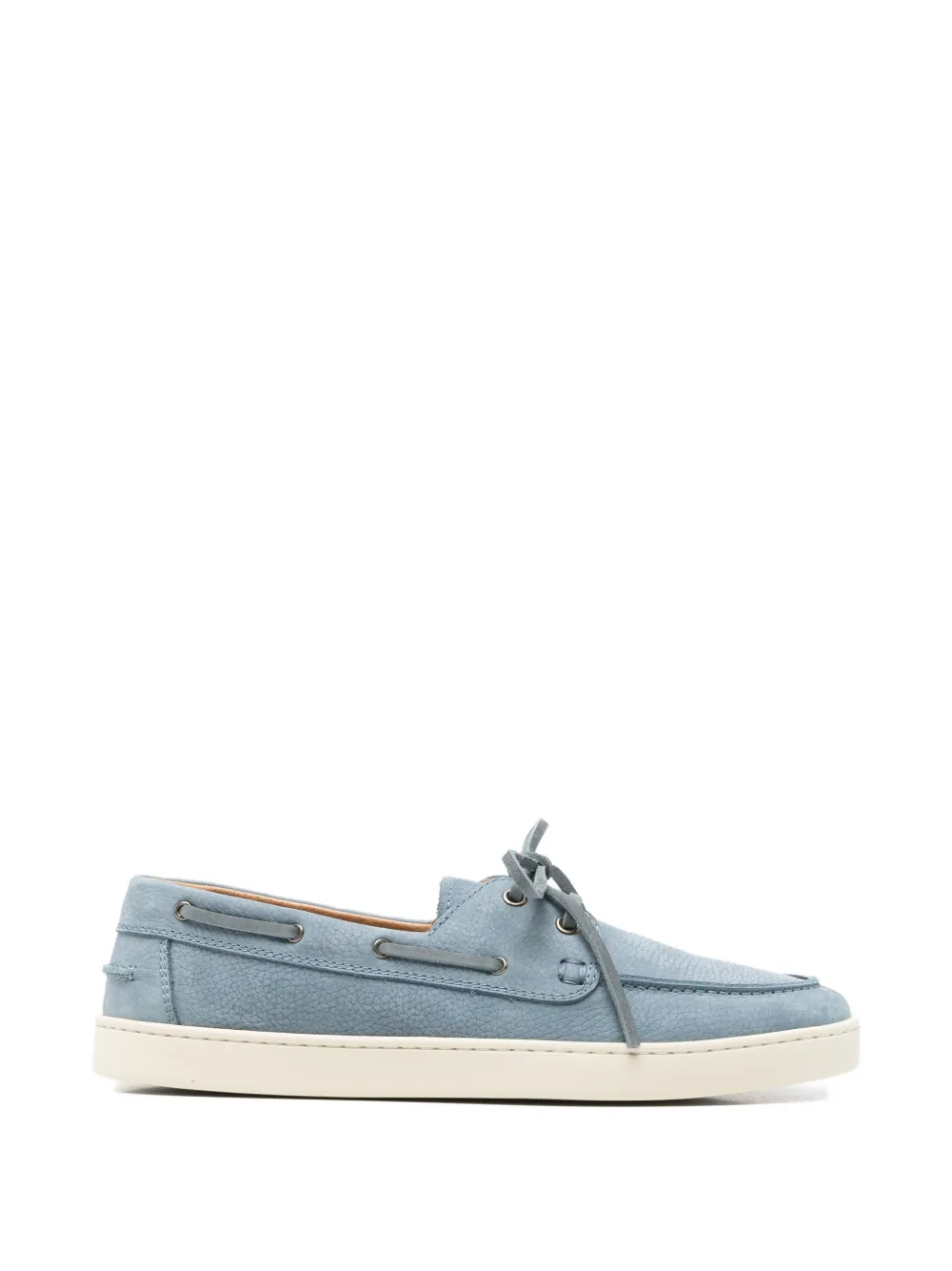 Henderson Baracco denim yatch leather boat shoes - Blau