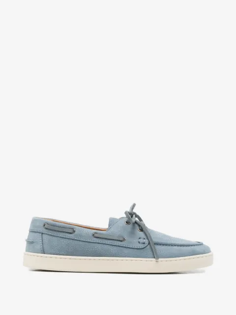Henderson Baracco denim yatch leather boat shoes 