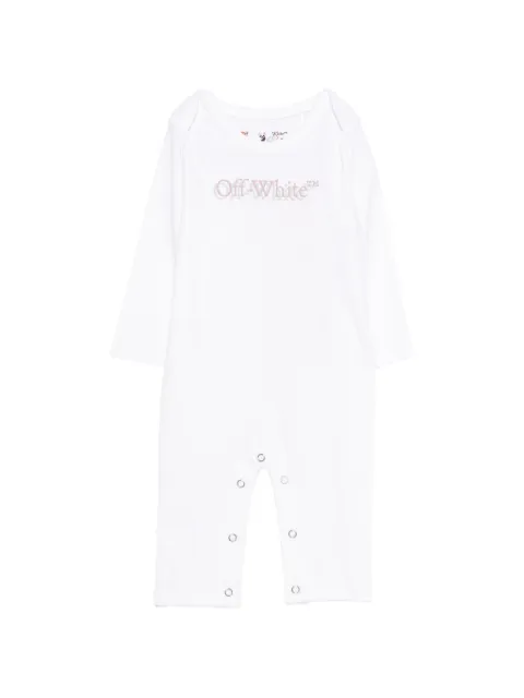 Off-White Kids logo-print romper