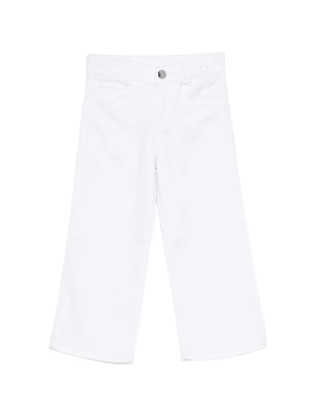 Liu Jo Kids logo-plaque jeans - Bianco