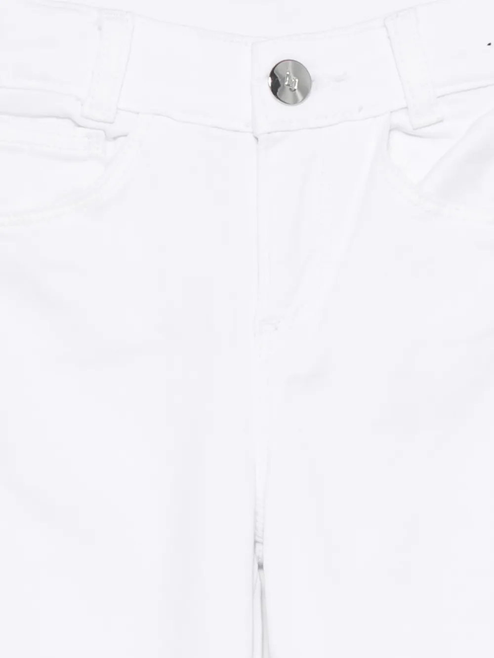 Liu Jo Kids Jeans met logoplakkaat Wit