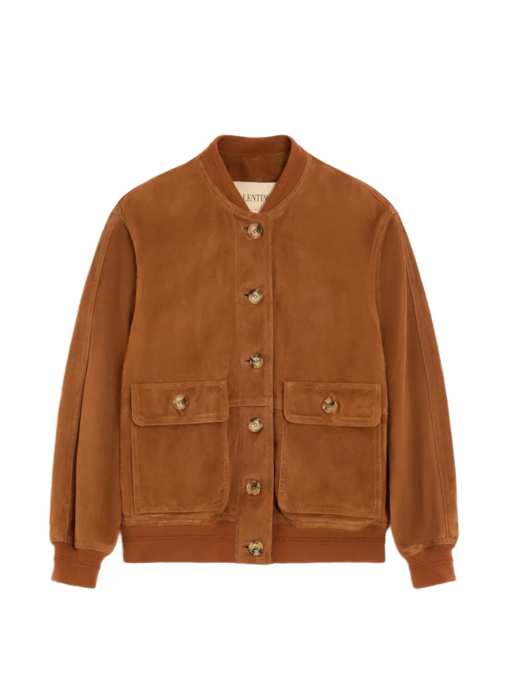 Valentino Garavani Giacca in pelle scamosciata - Marrone