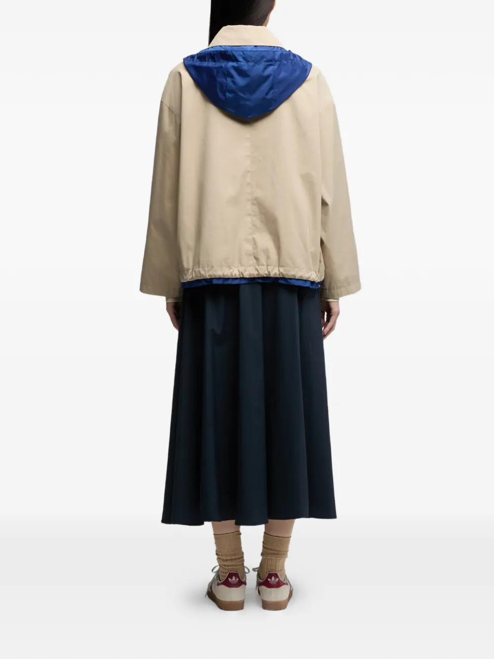 ASPESI Omkeerbaar jack met capuchon Beige