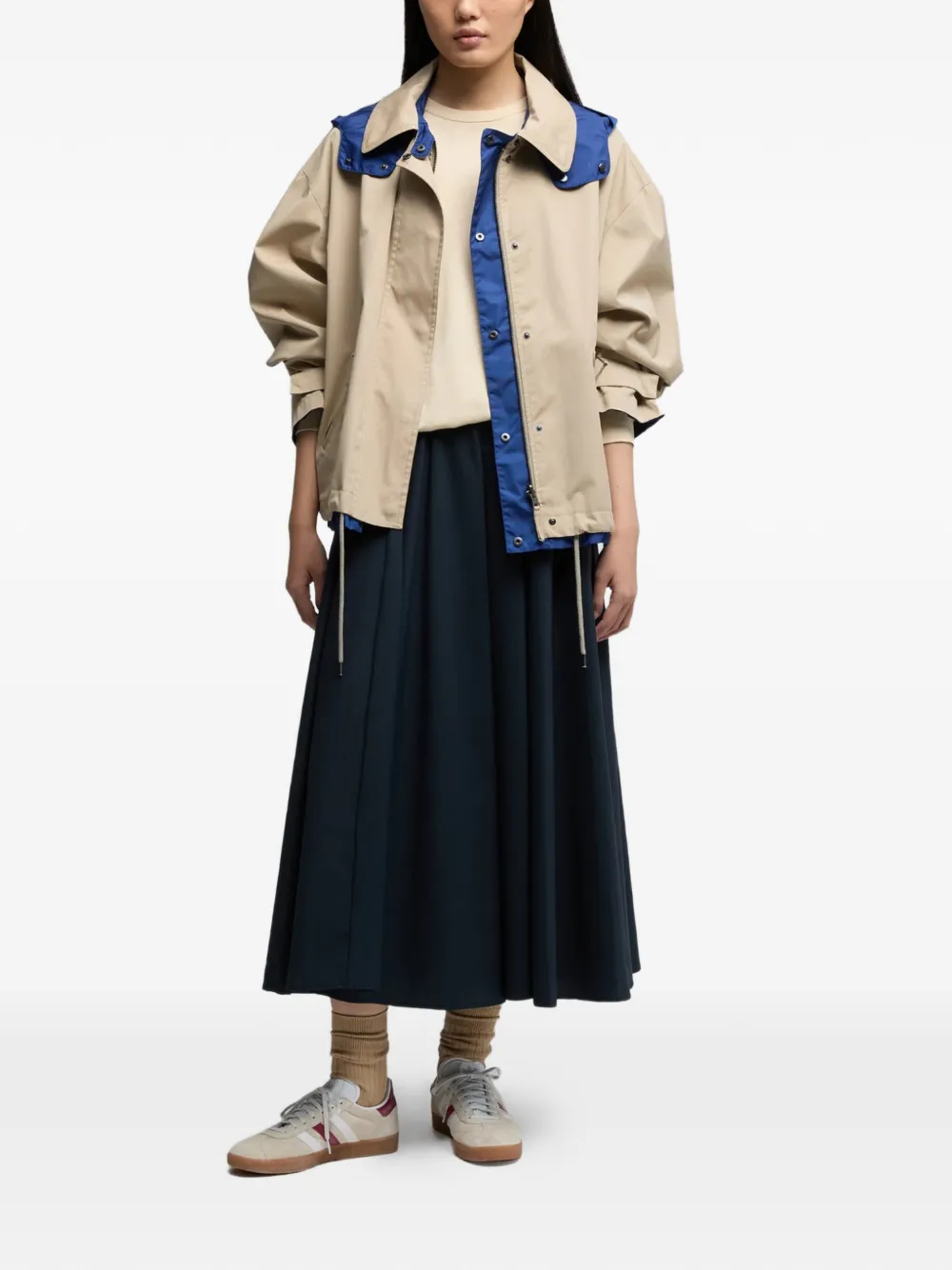  Aspesi Reversible Hooded Jacket - Neutrals 