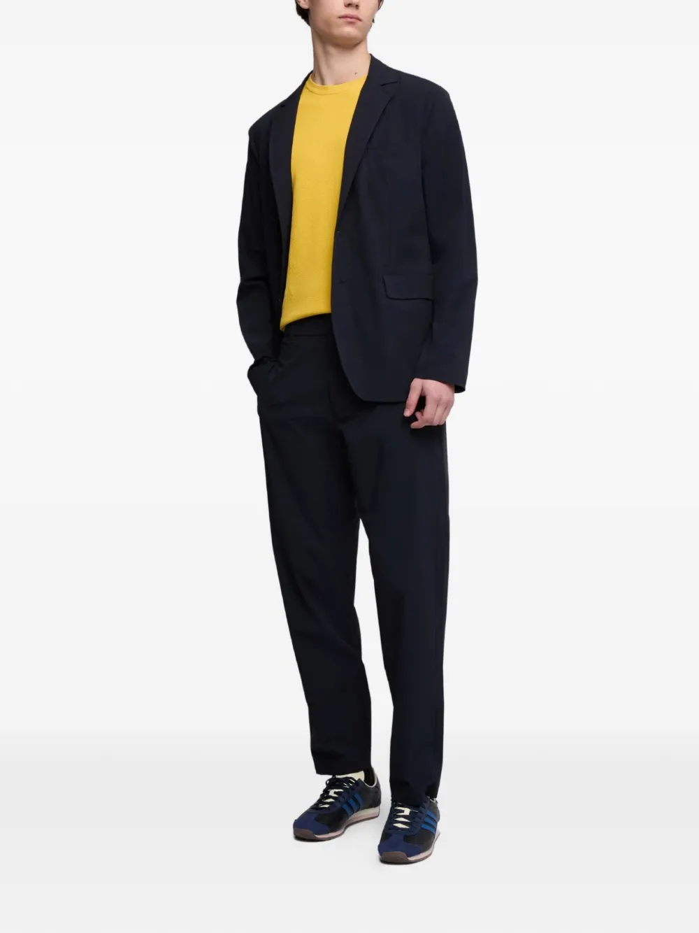  Aspesi Notched-lapels Blazer - Blue 