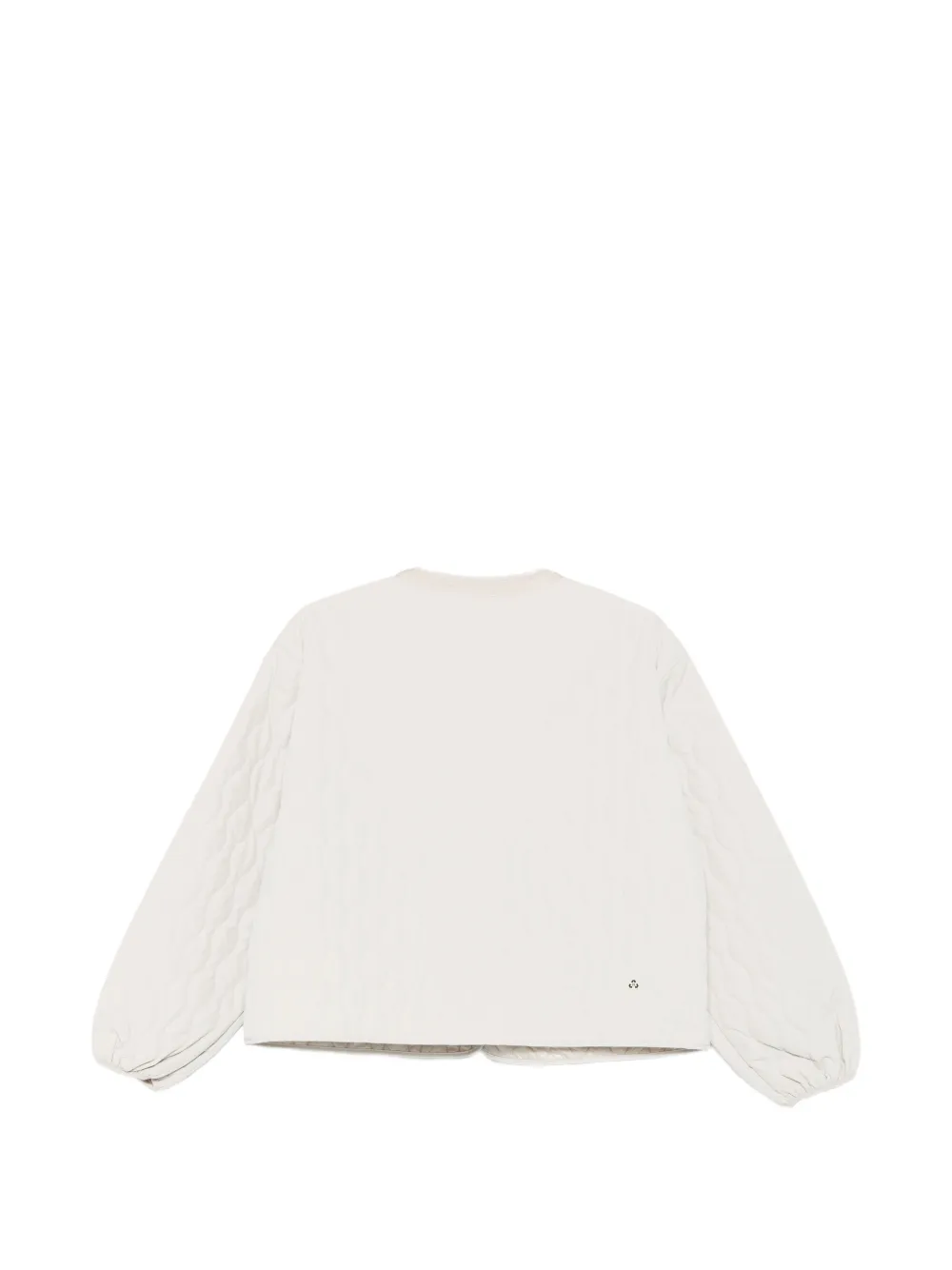 Save The Duck Gewatteerd jack met golvend patroon Beige