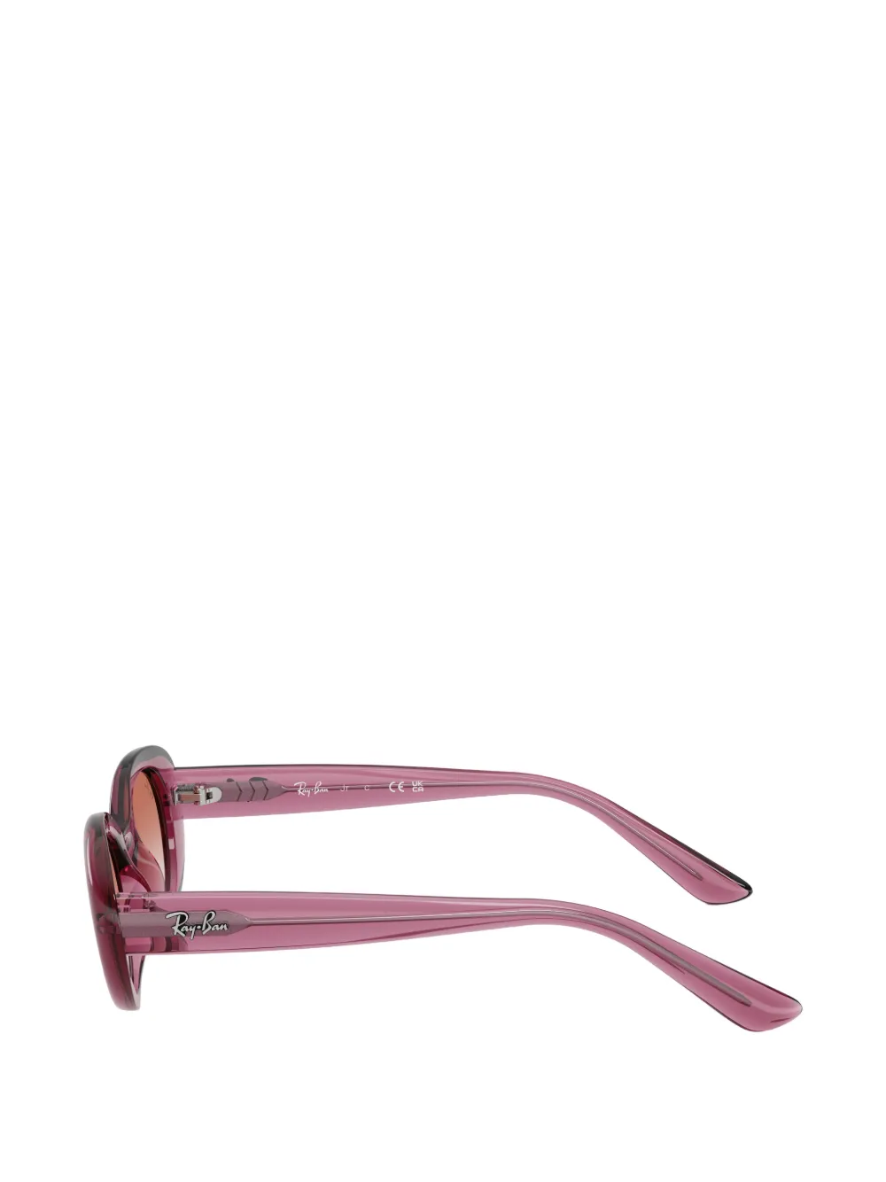 RAY-BAN JUNIOR Zonnebril met ovaal montuur Roze