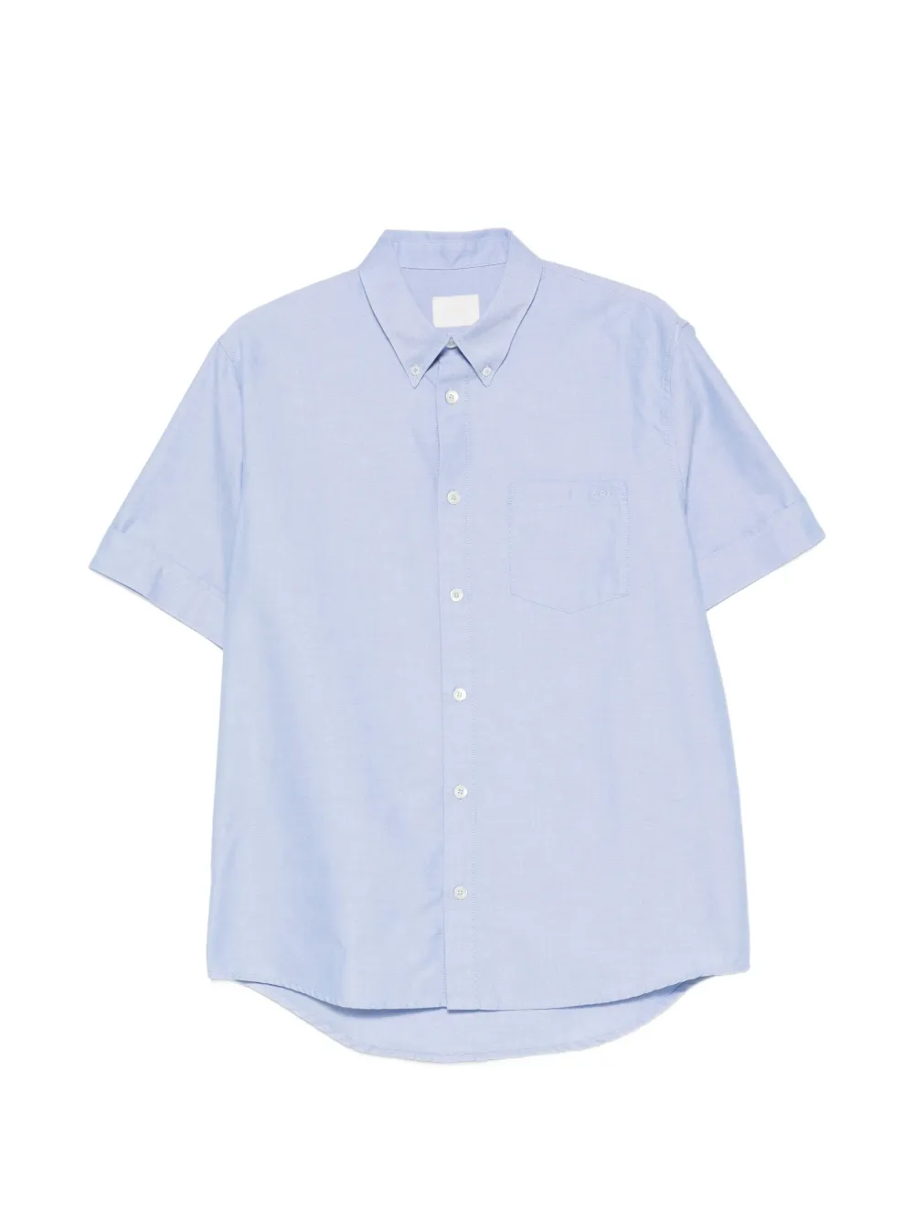 A.P.C. button-down collar short-sleeve shirt - Blu