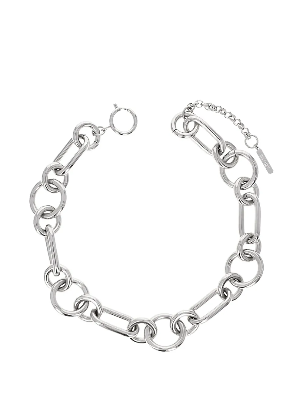 Justine Clenquet Troy chain-link choker - Argento