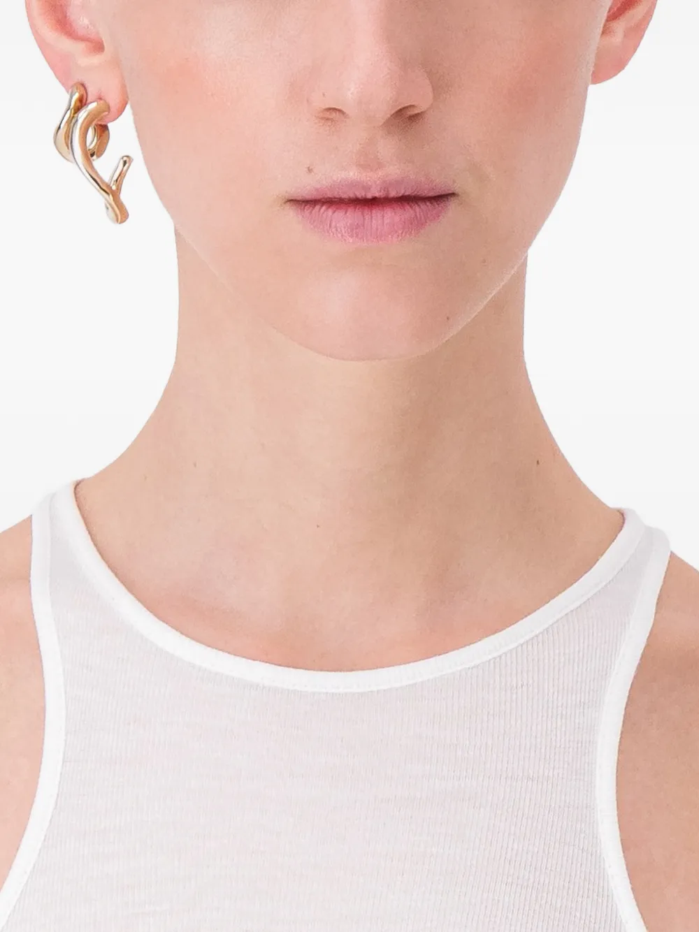 Justine Clenquet Yara sculptural earrings - Oro