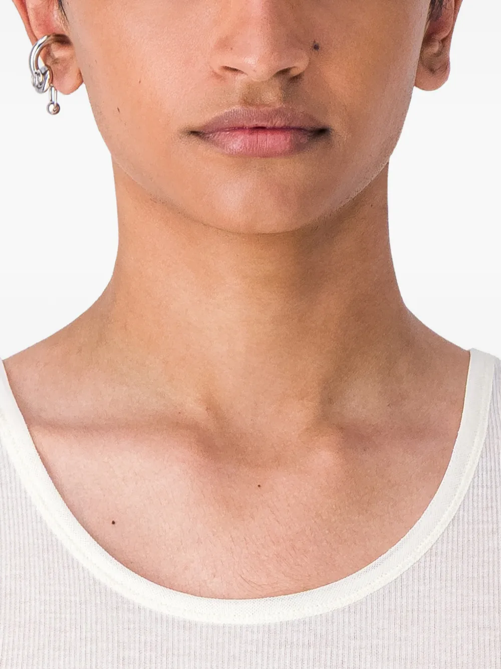 Justine Clenquet Isa ring-detail ear cuff - Argento
