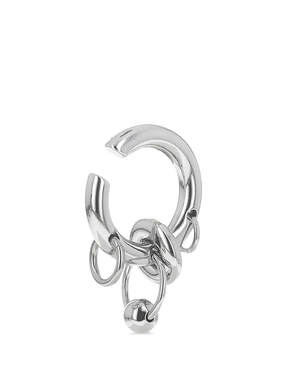 Justine Clenquet Isa ring-detail ear cuff - Argento