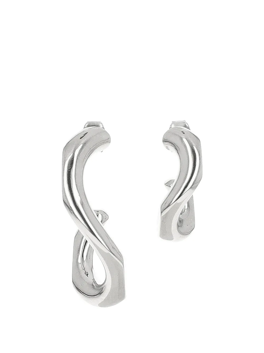 Justine Clenquet Yara twisted earrings - Argento