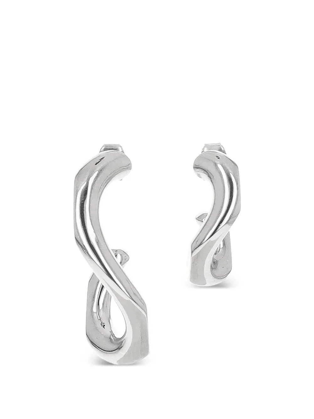 Justine Clenquet Yara twisted earrings - Argento