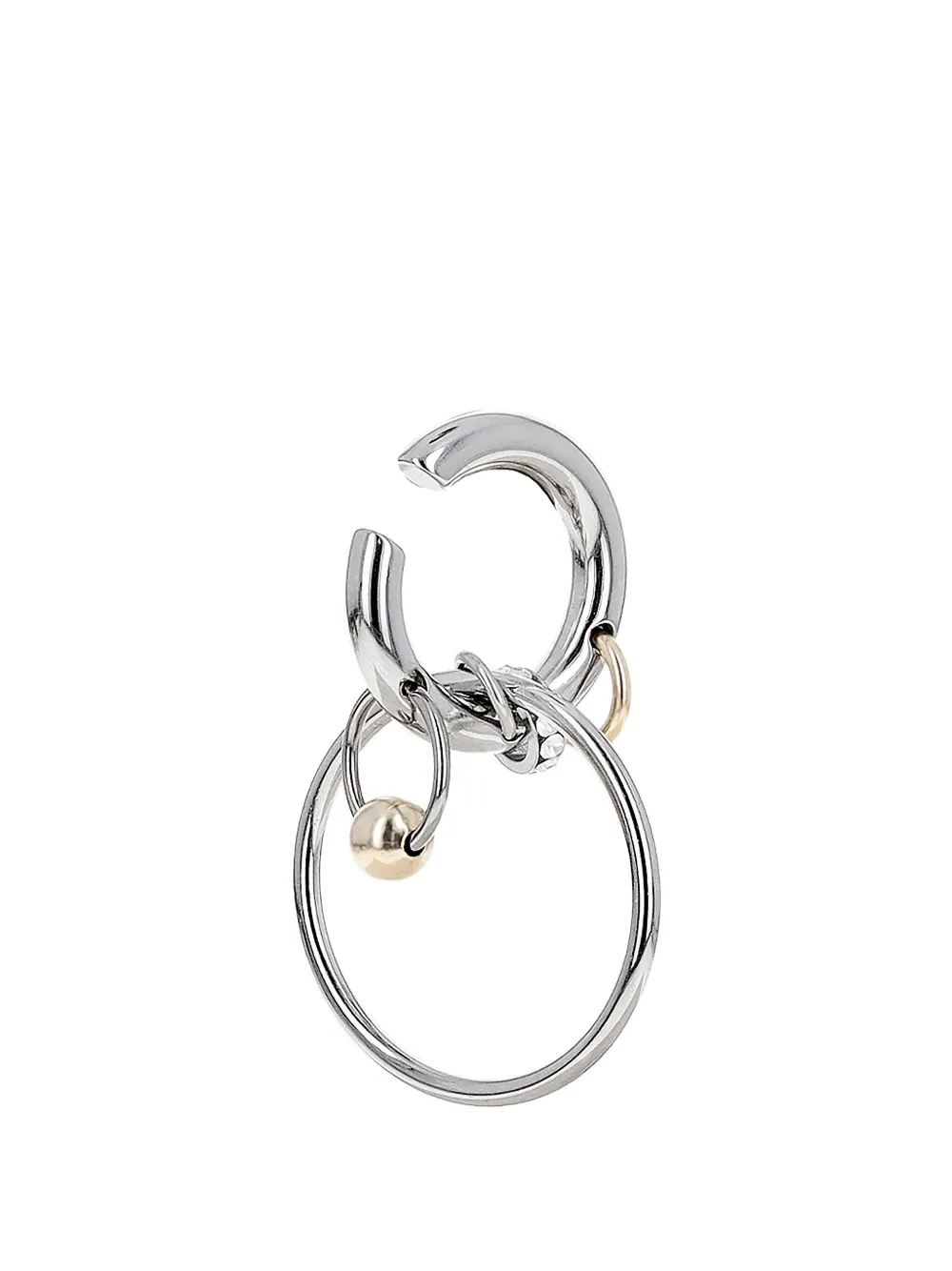 Justine Clenquet Clark hoop-detail earcuff - Silber