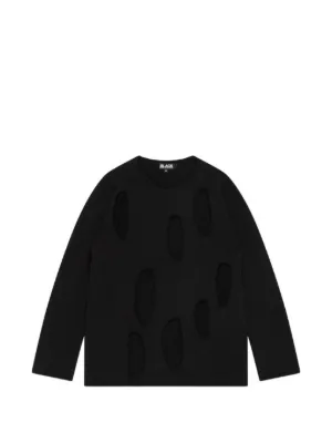 Black Comme Des Garçons Knitted Sweaters for Men - Shop Now on