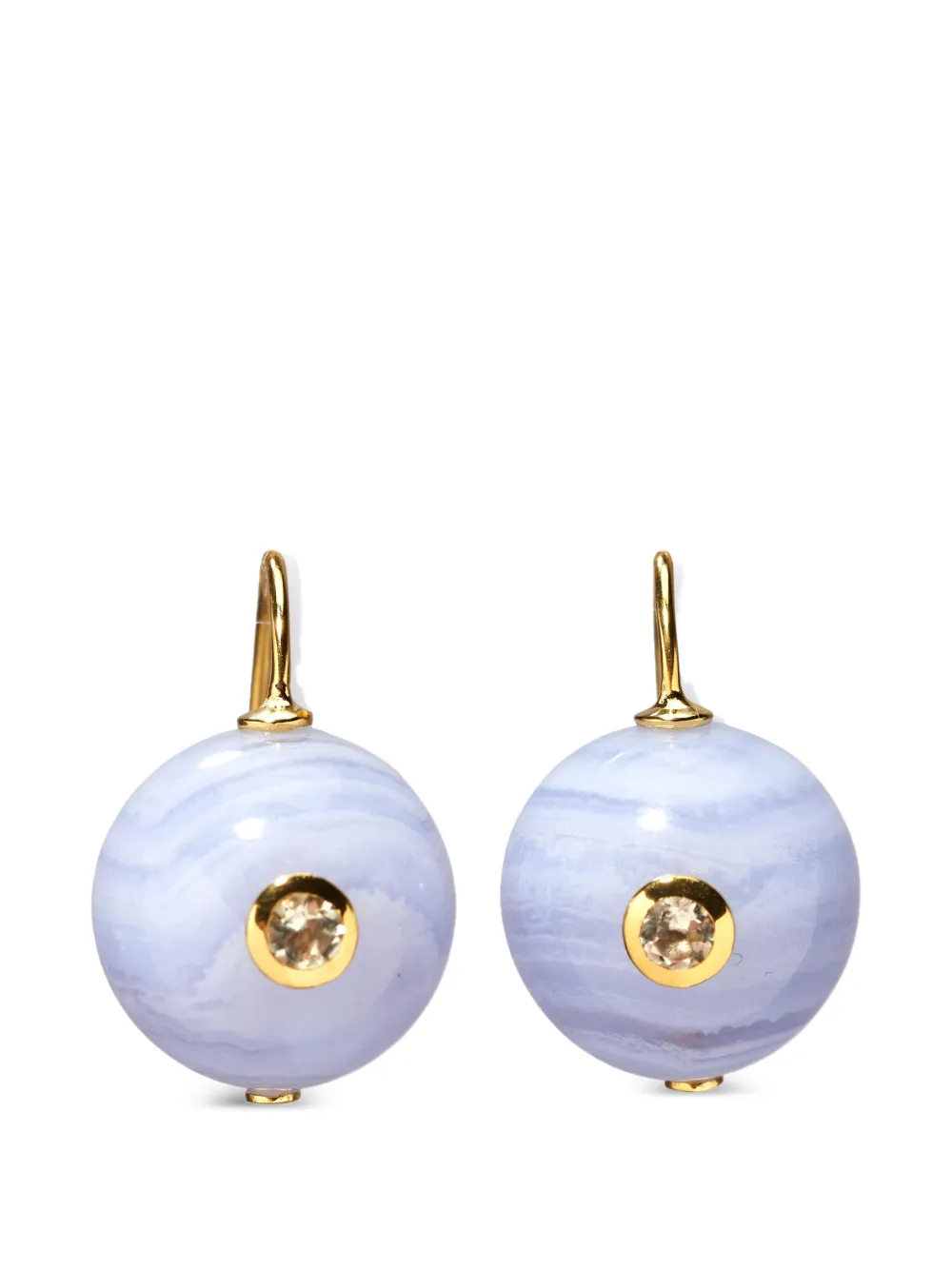 Lizzie Fortunato Comet agate earrings - Oro