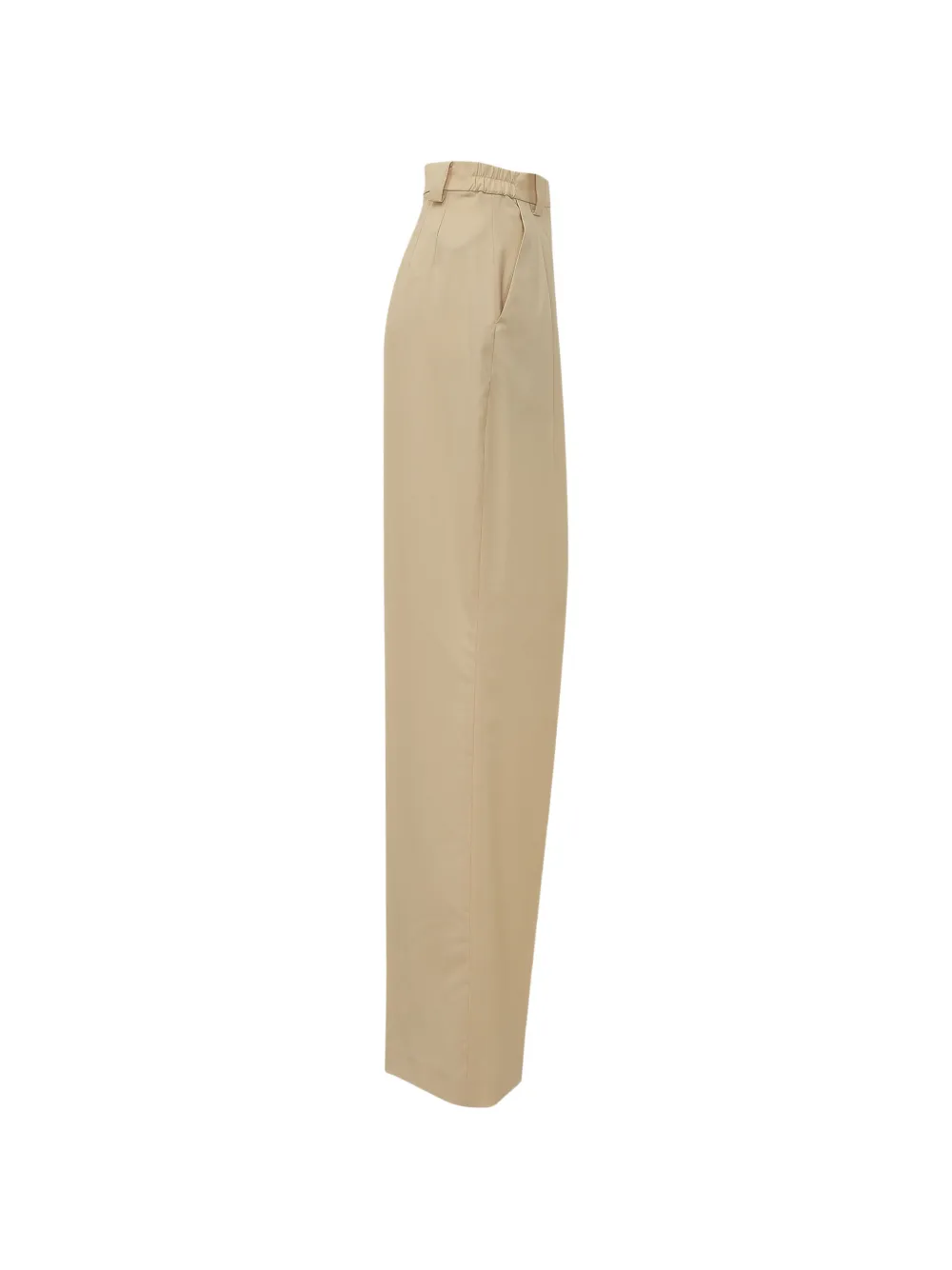 moms pants Wollen plooibroek Beige